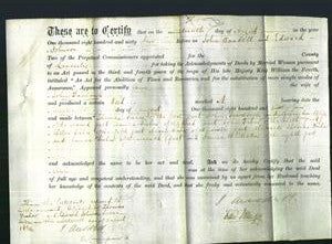 Deed by Married Women - Ann Fairclongh-Original Ancestry