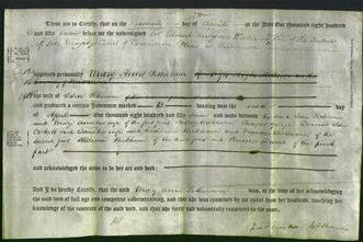 Deed by Married Women - Mary Anne Petheram-Original Ancestry