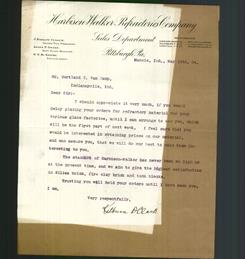 Letterhead - Harbison -Walker Refractories Company