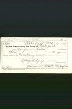 Wakefield, Massachusetts Payment Voucher - Benjamin Nasow-Original Ancestry