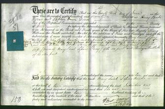 Deed by Married Women - Mary Sarah Sissons Perry Banks-Original Ancestry