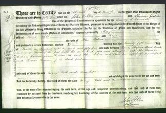 Deed by Married Women - Mary Holt and Ann Dobson-Original Ancestry