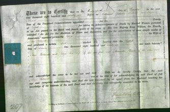 Deed by Married Women - Eliza Hollowell-Original Ancestry