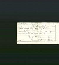 Wakefield, Massachusetts Payment Voucher - Frank E. Woodman-Original Ancestry