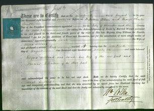 Deed by Married Women - Sarah Joseland-Original Ancestry