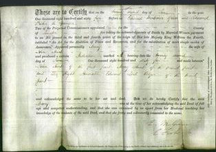 Deed by Married Women - Mary Hunt-Original Ancestry