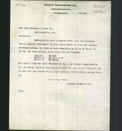 Letterhead - Biddle Purchasing Co.