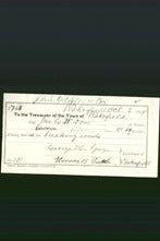 Wakefield, Massachusetts Payment Voucher - Mrs. G. W. Dow-Original Ancestry