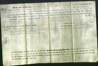 Deed by Married Women - Catherine Chambers Jelly-Original Ancestry