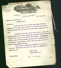 Letterhead - Byram Foundry Co.
