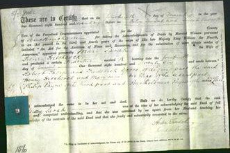 Deed by Married Women - Mary Sarah Hitchcock-Original Ancestry