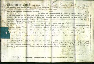 Deed by Married Women - Charlotte Hannah Radcliffe-Original Ancestry