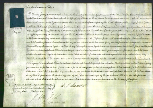 Court of Common Pleas - Sarah Whitaker-Original Ancestry
