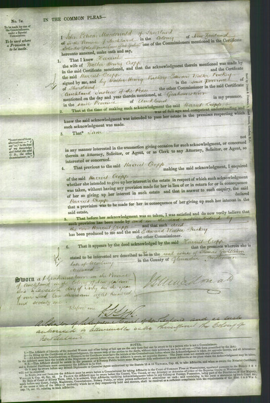 Court of Common Pleas - Harriet Cropp