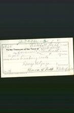 Wakefield, Massachusetts Payment Voucher - Samuel G. Wentworth-Original Ancestry