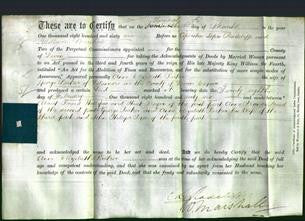 Deed by Married Women - Anne Elizabeth Parker-Original Ancestry