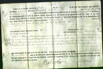 Deed by Married Women - Elizabeth Loe and Eliza Loe-Original Ancestry