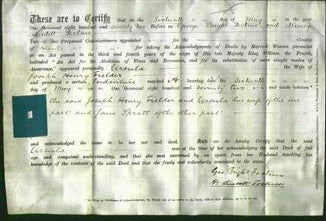 Deed by Married Women - Ursula Fielder-Original Ancestry