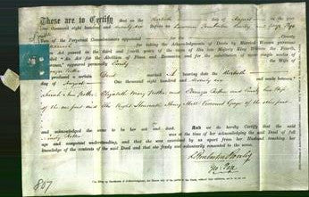 Deed by Married Women - Emily Rotton-Original Ancestry
