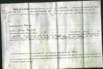 Deed by Married Women - Catharine Fitzgerald-Original Ancestry