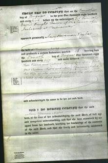 Deed by Married Women - Mary Horsman Nisbet-Original Ancestry