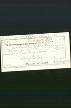 Wakefield, Massachusetts Payment Voucher - Llewellyn G. Waldron-Original Ancestry