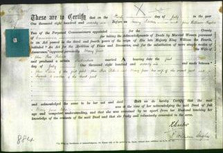 Deed by Married Women - Mary Jane Roberts-Original Ancestry