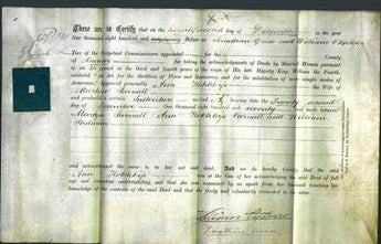 Deed by Married Women - Ann Hotchkiss Parnall-Original Ancestry
