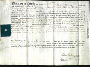 Deed by Married Women - Caroline Amelia Browne-Original Ancestry
