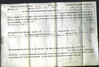 Deed by Married Women - Charlotte Cooper-Original Ancestry