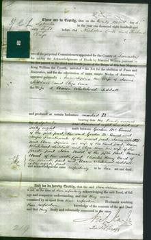 Deed by Married Women - Ann Sophia Siddall and Eliza Ann Siddall-Original Ancestry