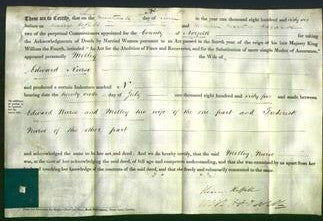 Deed by Married Women - Melley Nurse-Original Ancestry