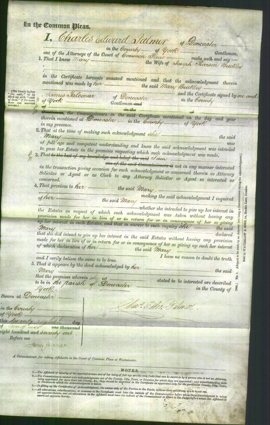 Court of Common Pleas - Mary Buckley