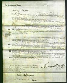 Court of Common Pleas - Bessy Topliss and Sarah Harding-Original Ancestry