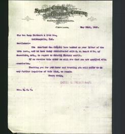 Letterhead - Sprague Canning Machinery Company