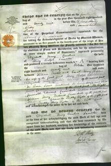 Deed by Married Women - Elizabeth Mary Caroline Lambton-Original Ancestry