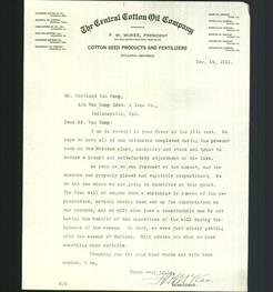 Letterhead - The Central Cotton Oil Company