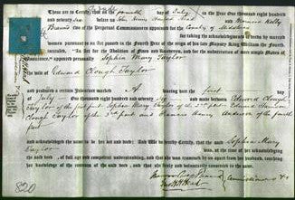 Deed by Married Women - Sophia Mary Taylor-Original Ancestry