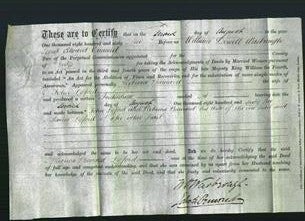 Deed by Married Women - Rebecca Barnard Lyford-Original Ancestry