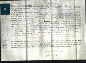Deed by Married Women - Susanna Chapman and Sarah Jane Codden-Original Ancestry