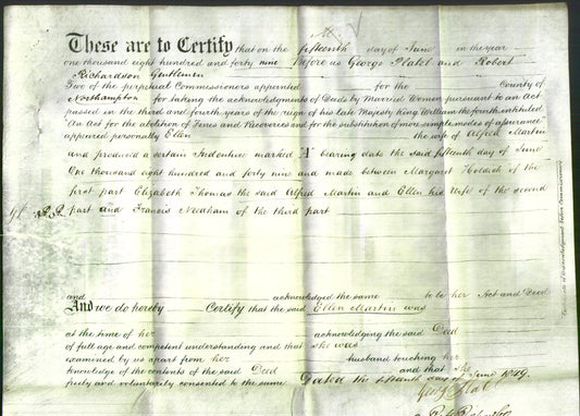 Deed by Married Women - Ellen Martin