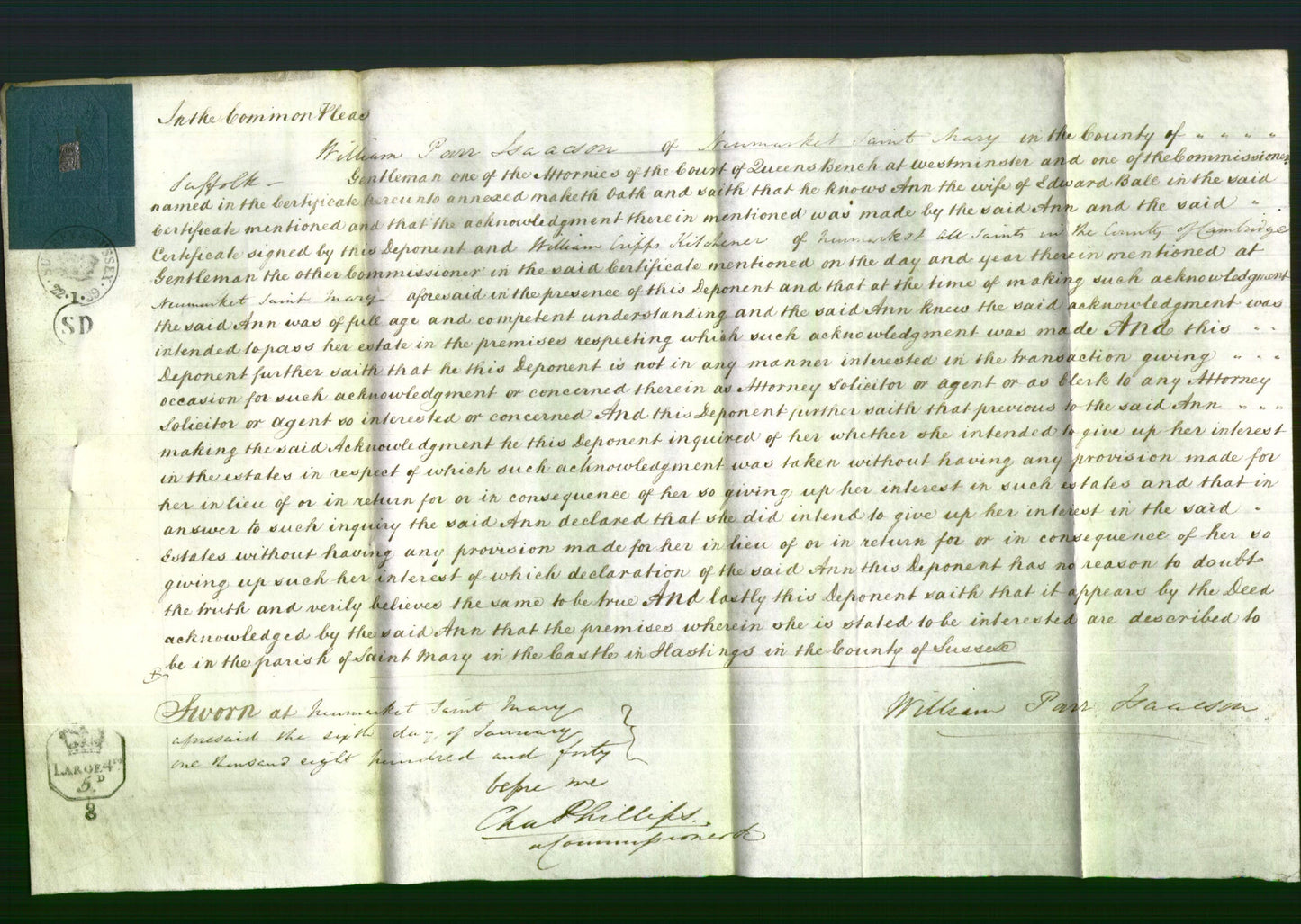 Court of Common Pleas - Ann Ball-Original Ancestry