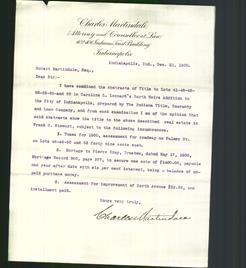 Letterhead - Charles Martindale, Attorney and Counselor at Law