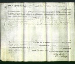 Deed by Married Women - Mary Langham-Original Ancestry