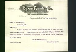Letterhead - Byram Foundry Co.