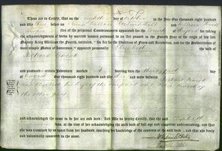 Deed by Married Women - Elizabeth Fencott-Original Ancestry
