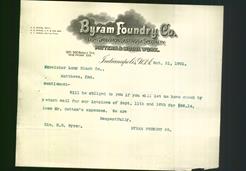 Letterhead - Byram Foundry Co.