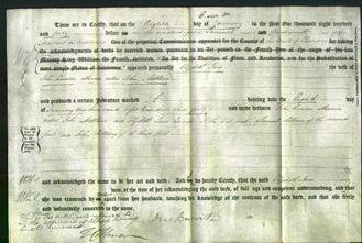 Deed by Married Women - Elizabeth Jane Curwen-Original Ancestry