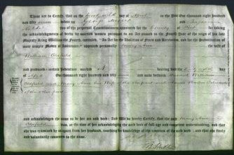 Deed by Married Women - Mary Ann Oldfield-Original Ancestry
