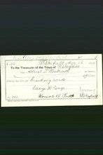 Wakefield, Massachusetts Payment Voucher - Adrial T. Wentworth-Original Ancestry